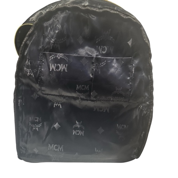 MCM Studded Backpack, Coated Canvas Leather, One Size main image 14